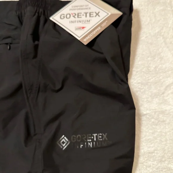 Adidas Black Skateboarding Gore-Tex Tech Water Resistant Unisex Pants Large